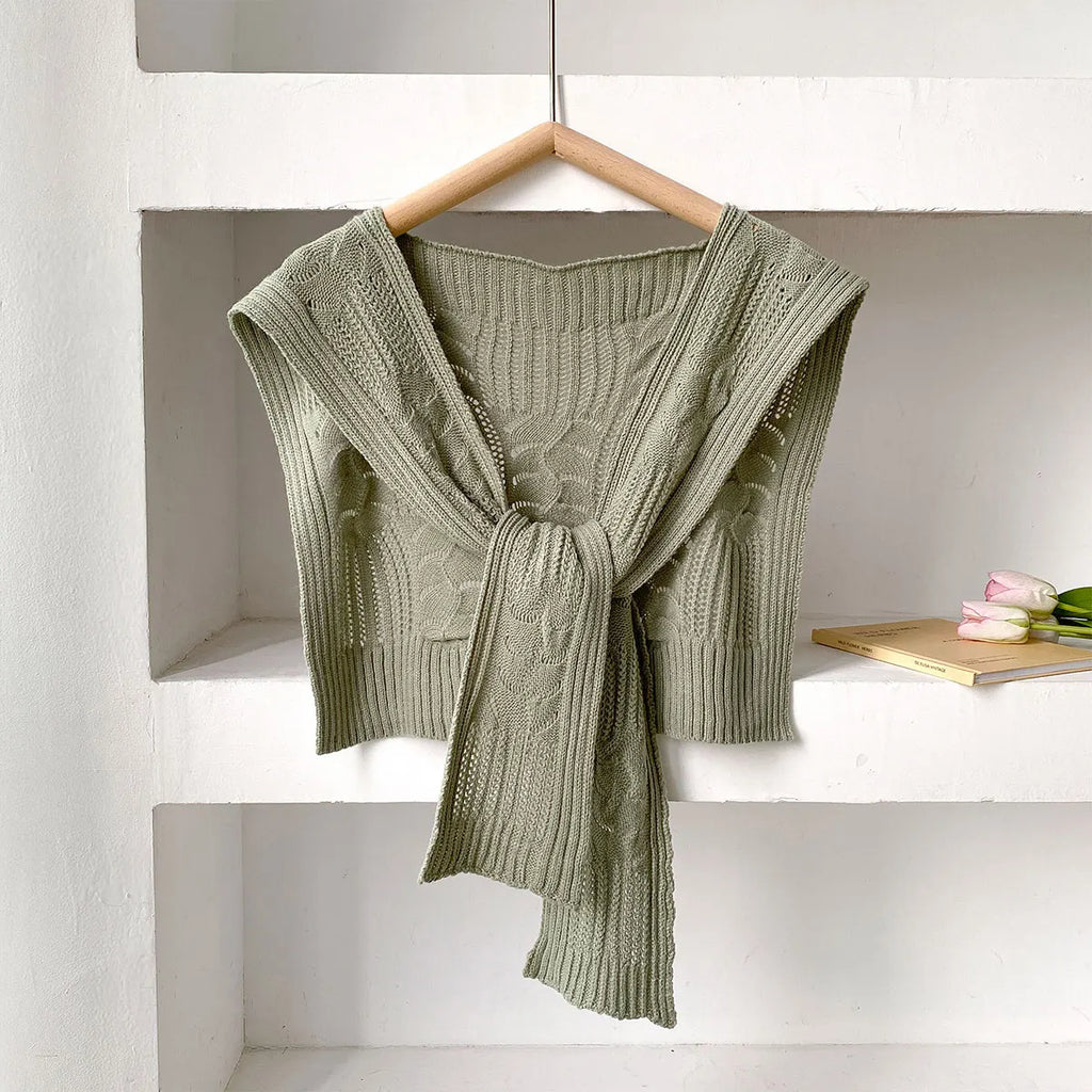 New Fashion Versatile Knitted Shawl Scarf Women High-end Capes With Shirts Fashion Thin Neck Protectors For Spring and Autumn