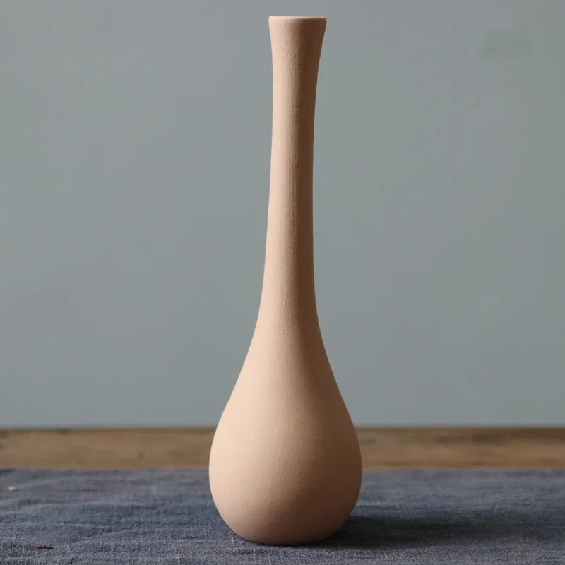 Plain Vas Photography  Arrangement Creative and Minimalist Decoration Pottery Props for Home Nordic Ins Style Plain Ceramic Vase
