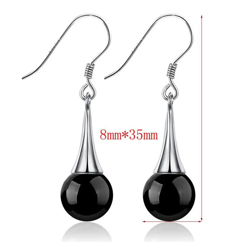 Korean Red Natural Stone Drop Earrings For Women Natural agate Jewelry Bridal Party Wedding Tassel Earrings 2023 Trendy 2Z40