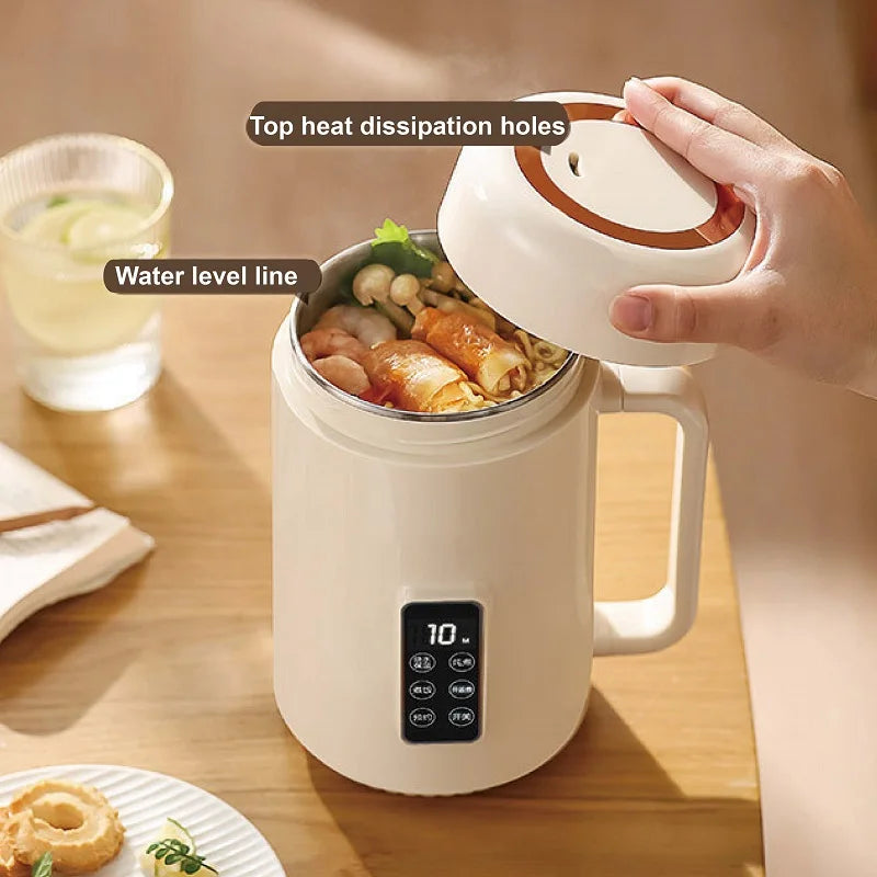 220V Multifunctional Electric Stew Pot 12h Reservation Baby Porridge Special Pot 1L Automatic Health Pot Portable Mini Stew Pot