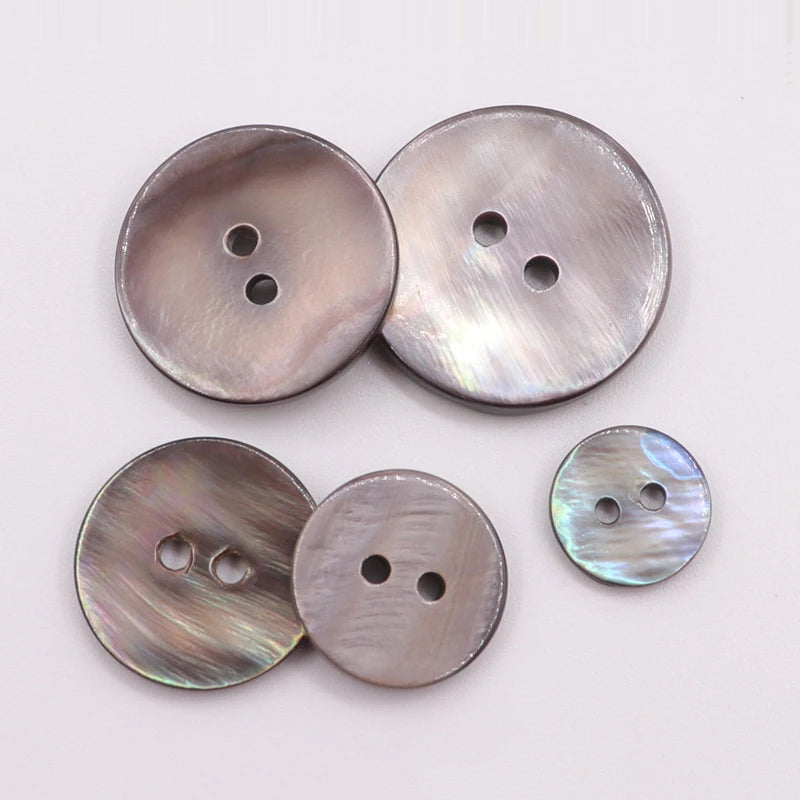 10Pcs Natural Pearl Shell Buttons for Clothing Sewing Accessories Scrapbooking DIY Crafts Garment Decoration Round Shell Button