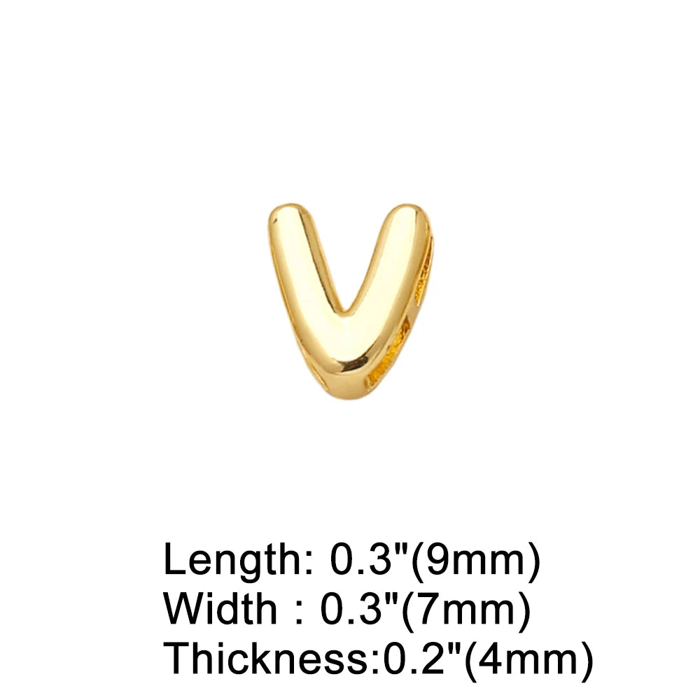 FLOLA Minimalist 26 Letters DIY Necklaces for Women Gold Plated Chain Custom Name Necklace Simple Jewelry Gifts nkev10