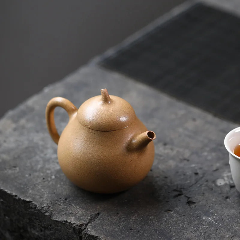 Master Craftsmanship Handmade Purple Clay Teapot Original Ore Clay Handmade Teapot Tea Set High-end Gift Eggplant Teapot