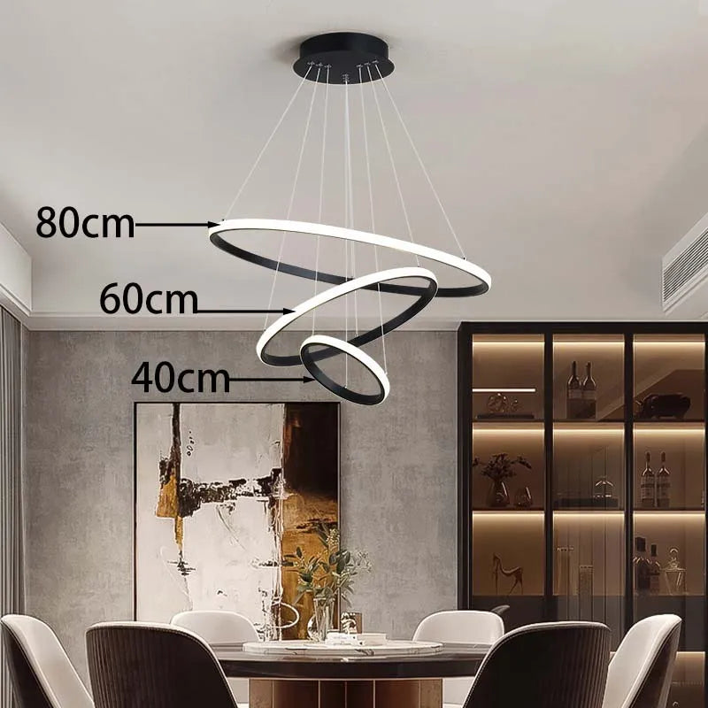 New Nordic minimalist and fashionable smart LED ceiling lights for bedrooms, living rooms, and main hall lights