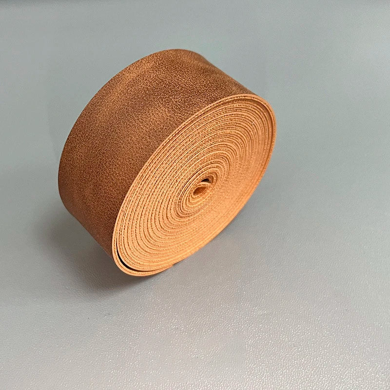 5cmx2m Crazy Horse Leather Belt PU Leather Straps Roll Flat Leather Lacing for DIY Crafts Jewelry Making Belt Wrapping Braiding