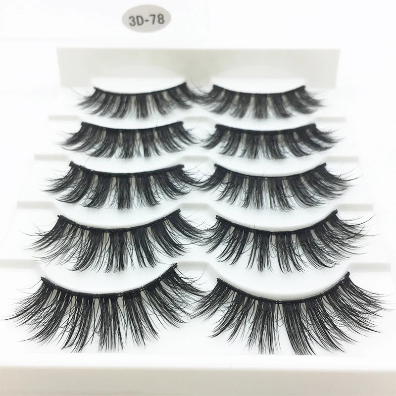 10/2 Pairs Mink Eyelashes Natural 3D Lashes Faux Cils Makeup Dramatic False Eyelashes Wholesale Eyelash Extension Makeup Tools