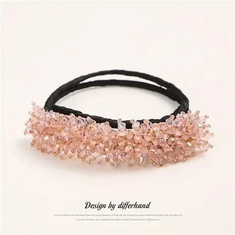 Korean Fashion Crystal Pearl Updo Hair Clips Elegant Braid Hair Barrettes Headwear Girls Women Hair Accessories