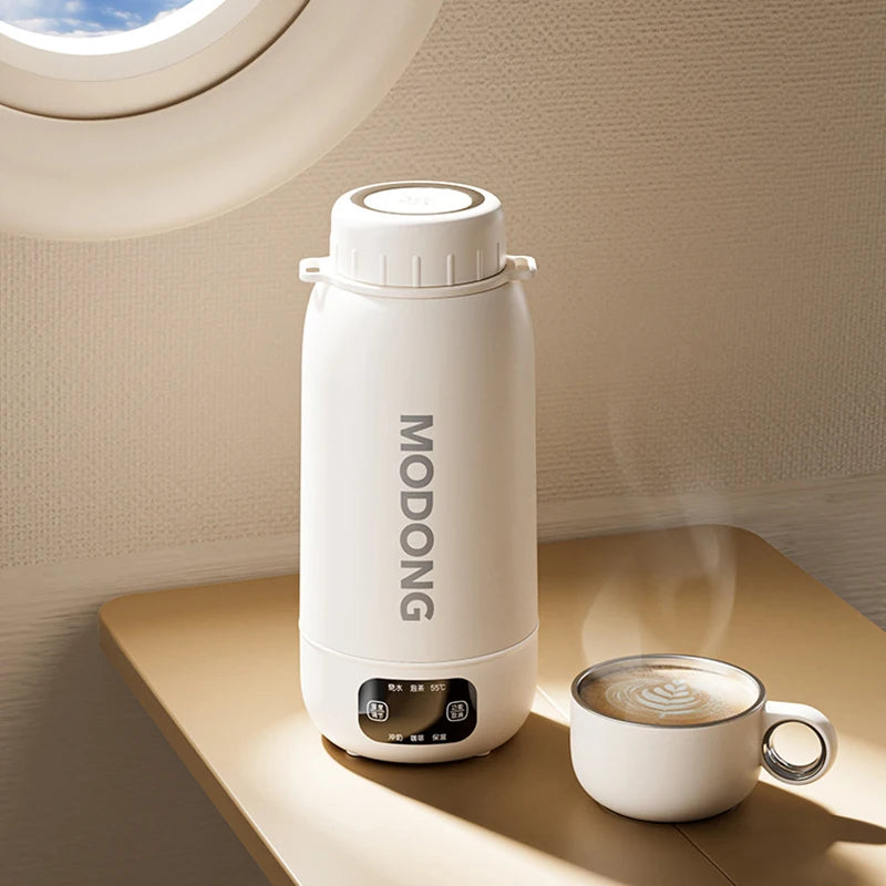 Home Car Portable Electric Kettle 1.0L Electric Heating Cup Multifunction Boiled Water Pot Outdoors Travel Teapot 12V 24V 220V
