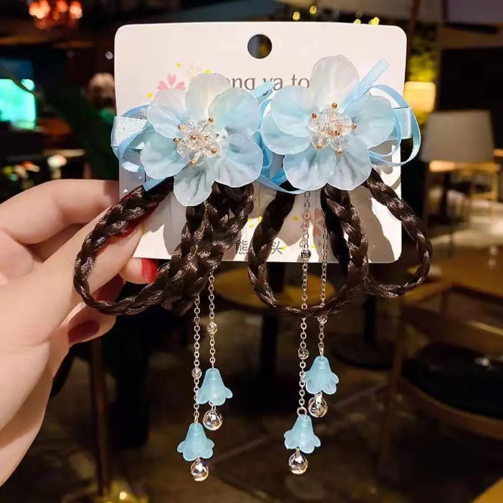 Duckbill Clip Bowknot  Hair Clip Wig Braid Head Wear Ancient Style  Hairpin Children Hair Clip Women Hair Accessories