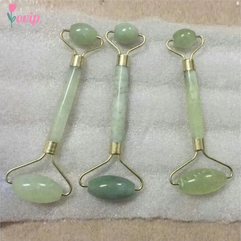 1 Pcs Portable Pratical Facial Massage Roller Natural Jade Anti Wrinkle Face Slimming Shaper Body Foot Relaxation Beauty Tool