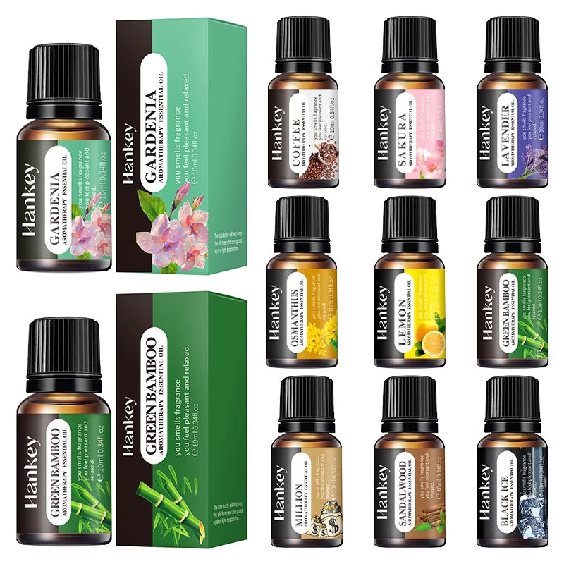 Fragrance Essential Oils Candles Burner Air Fresheners 10ML Natural Plant Aromatherapy Essential Oil for Humidifier Diffuser