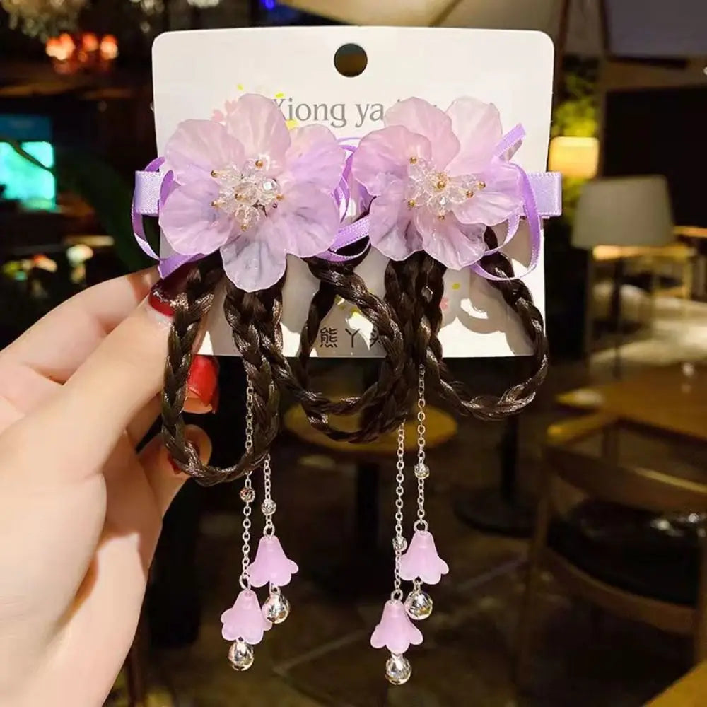 Duckbill Clip Bowknot  Hair Clip Wig Braid Head Wear Ancient Style  Hairpin Children Hair Clip Women Hair Accessories