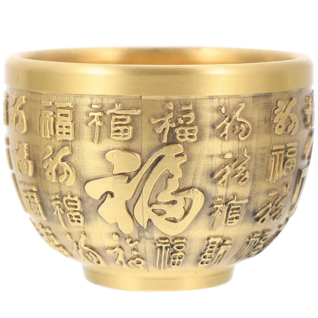Brass Material Treasure Basin Bowl Desktop Decoration Home Kitchen Dining Bar Bowls Offering Bowl Candy Bowl Brass Bowl