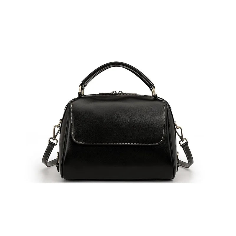 Zency Genuine Leather Women's Handbag Casual Work Tote Bag Luxury Brand Boston Crossbody Satchel For Fashion Girls Sac 2025