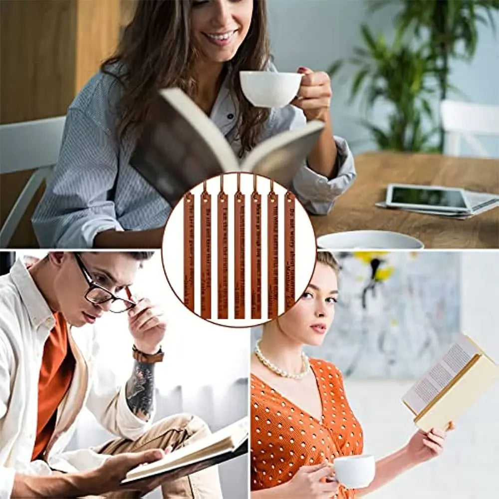 Leather Bible Bookmarks Christian Bookmarks Religious Bookmarks Inspirational Bible Verse Bookmarks for Men Women Church Gifts