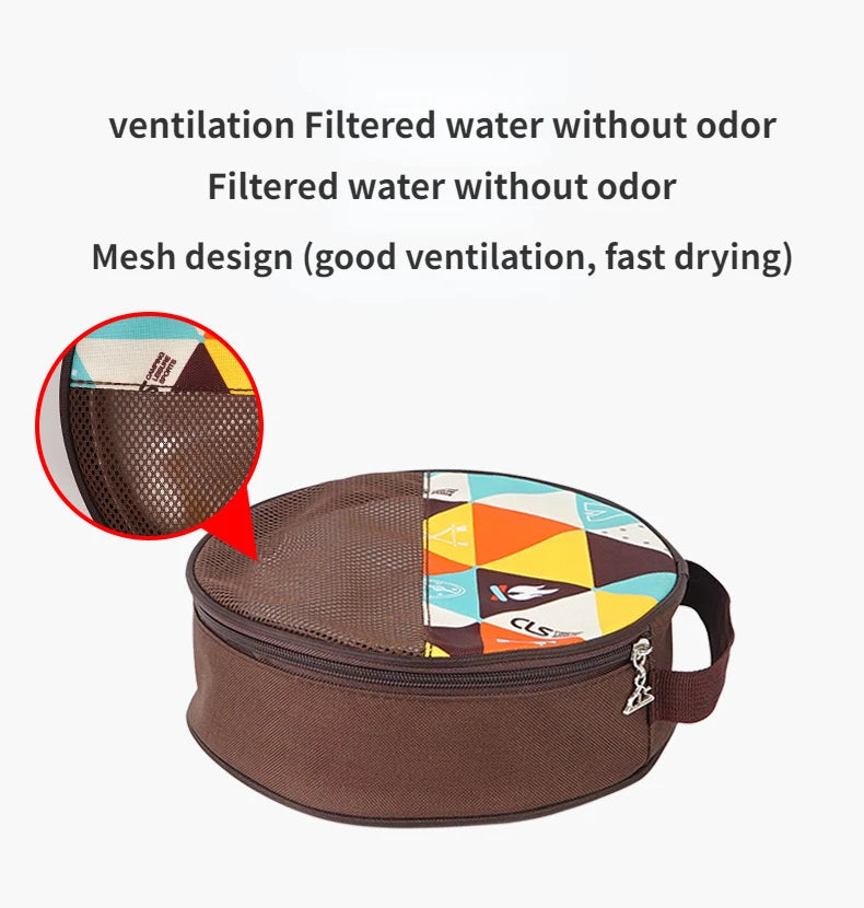 Outdoor Camping Cooking Portable Dining Plate Set of 22pcs Camping Tableware Self Driving BBQ Plate Home Soup Pot Bowl Plate Set