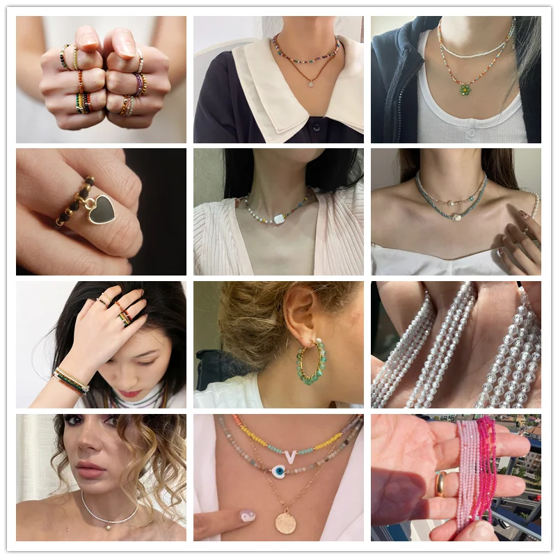 Faceted Natural 2 3 mm Stone Bead Zircon Rose Quartzs Amethysts Rubys Agates Seed Beads for Jewelry Making Beadwork DIY Supplies