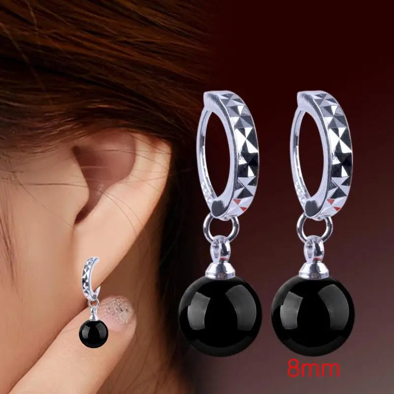 Korean Red Natural Stone Drop Earrings For Women Natural agate Jewelry Bridal Party Wedding Tassel Earrings 2023 Trendy 2Z40