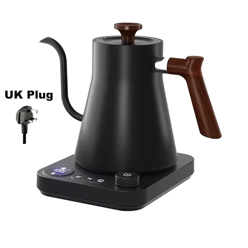 Hand Brewed Electric Coffee Pot Control Stainless Steel Intelligent Temperature Electric Boiling Water Temperature Control Pot