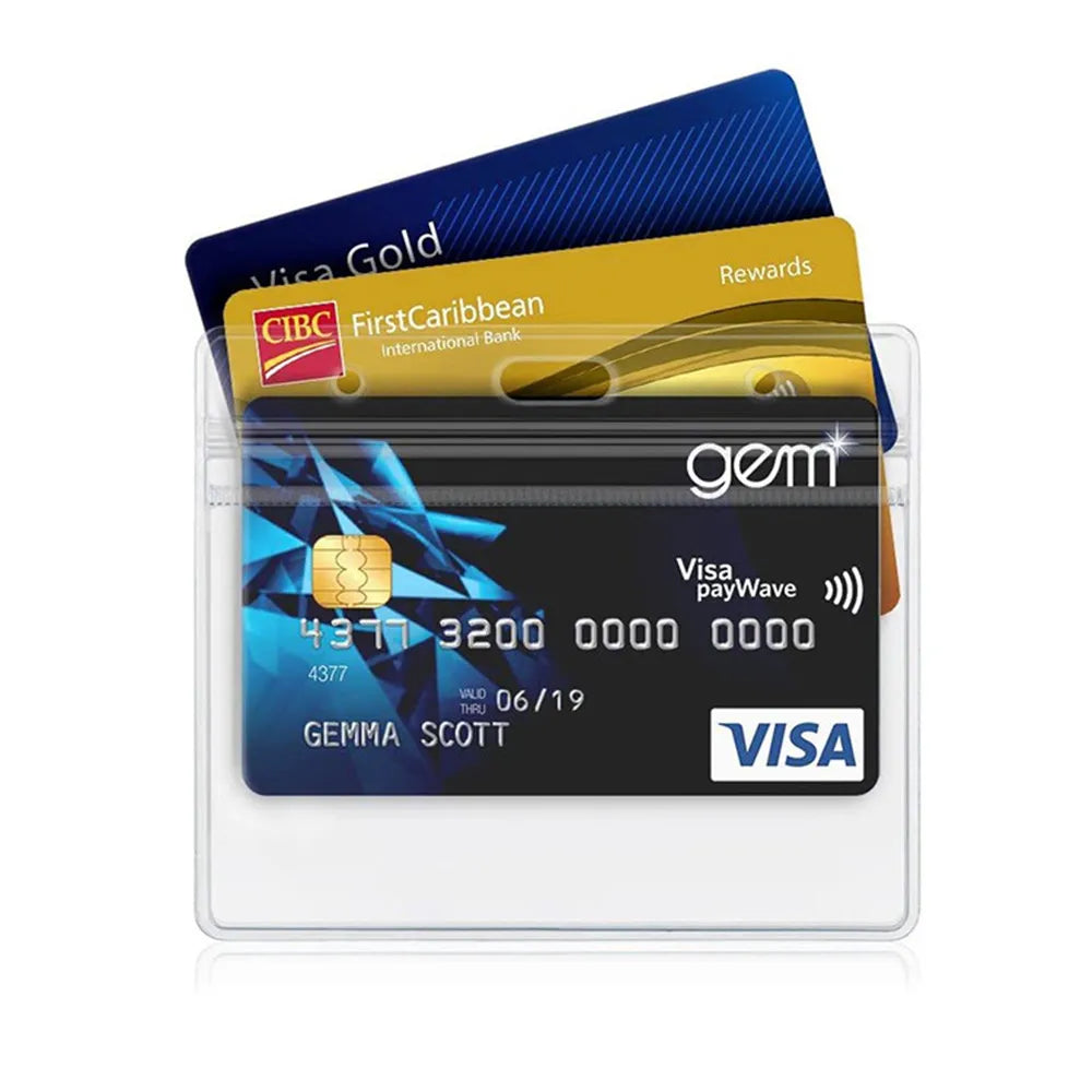 1pc Clear Office Staff Card Cover Case Protect Sleeve Girl Student Id Name Bus Card Holder Case Badge Clip Accessories New