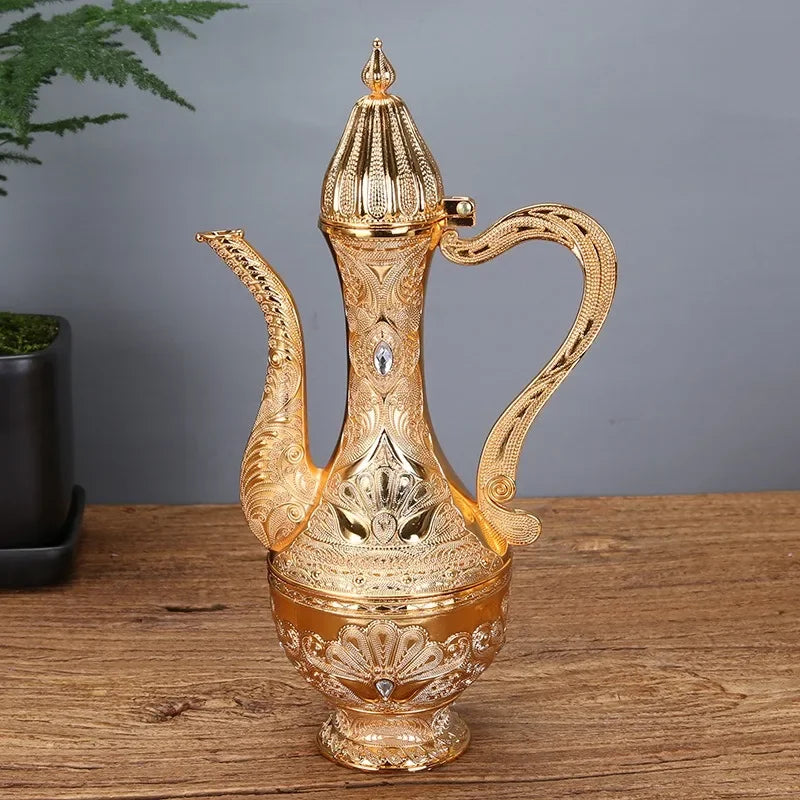 Gold And Silver Wine Glass Set Creative Home European Set Metal Jug Divider High-End Russian Jug