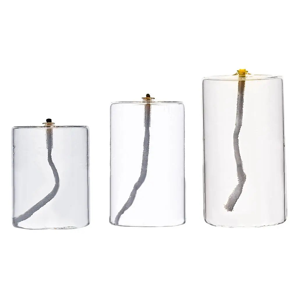 Refillable Glass Oil Candle Oil Lamp for Dining Party Christmas Wedding Glass Candle Holders for Wedding Tea Light