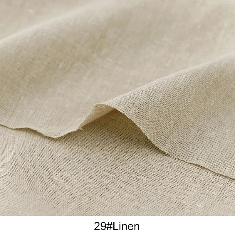 0.5/1/2 Yard Solid Color Cotton Linen Fabric Colorful Patchwork Seam Material DIY Curtain Home Textile Tablecloth Sewing Fabric
