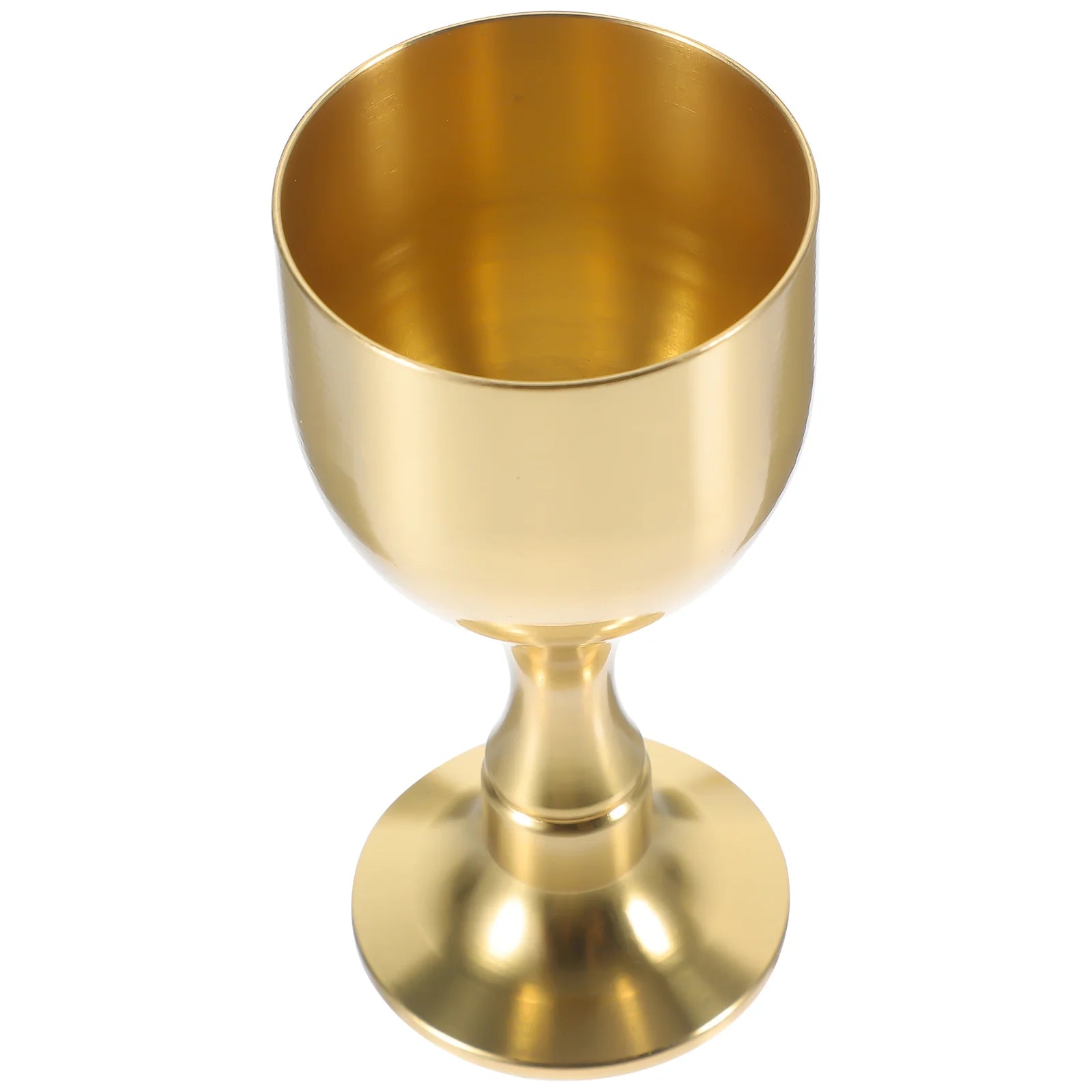 Goblet Holy Cup Delicate Buddhism Metal Footed Wine Brass Desktop Offering Decorations