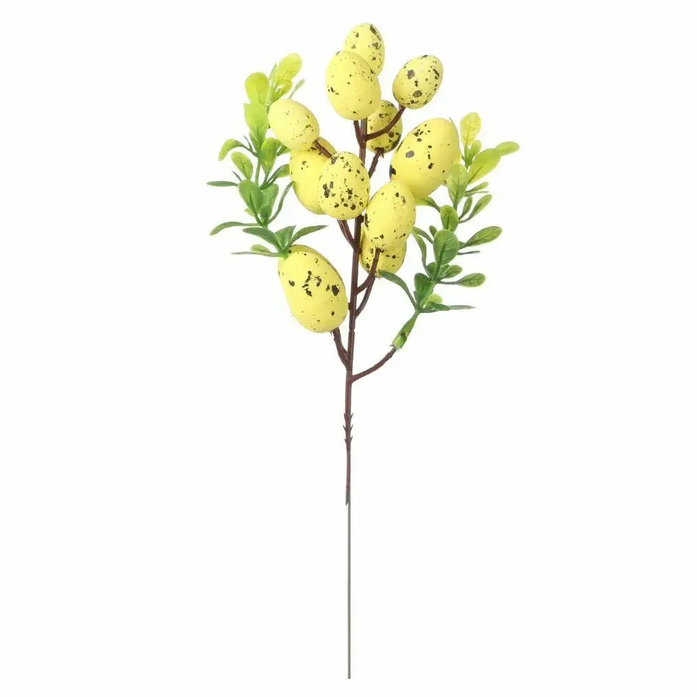 Colorful Egg Tree Branch Vibrant Natural Artificial Easter Branch Creative Easter Egg Flower For Wedding New