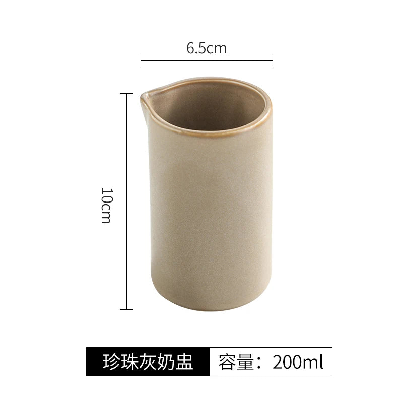 Ceramic Milk Jug Spice Dish Sauce Dish Coffee Nipple Cups Steak Sauce Bucket Snack Bowls Sauce Jugs Gravy Boats Tableware