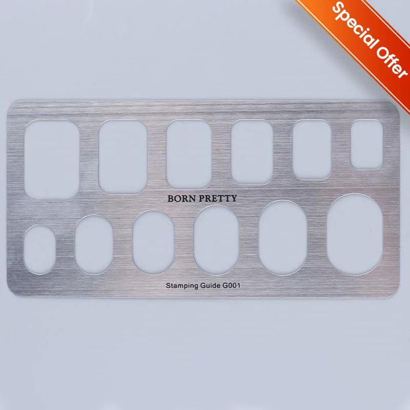 BORN PRETTY Stamping Plates Nail Art Templates Flower Natural Animal French Tips  DIY Nail Design Image Stencil Tool Manicure