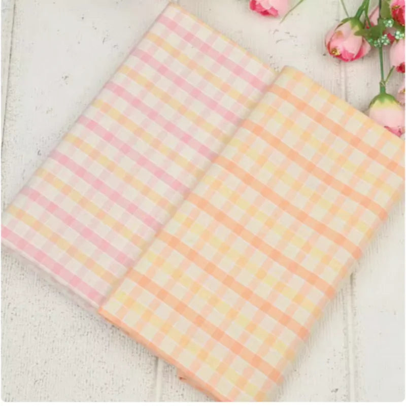 100% Cotton Yarn Dyed Plaid Fabric, Handmade DIY Garment Dress Children Cloth, CR-55