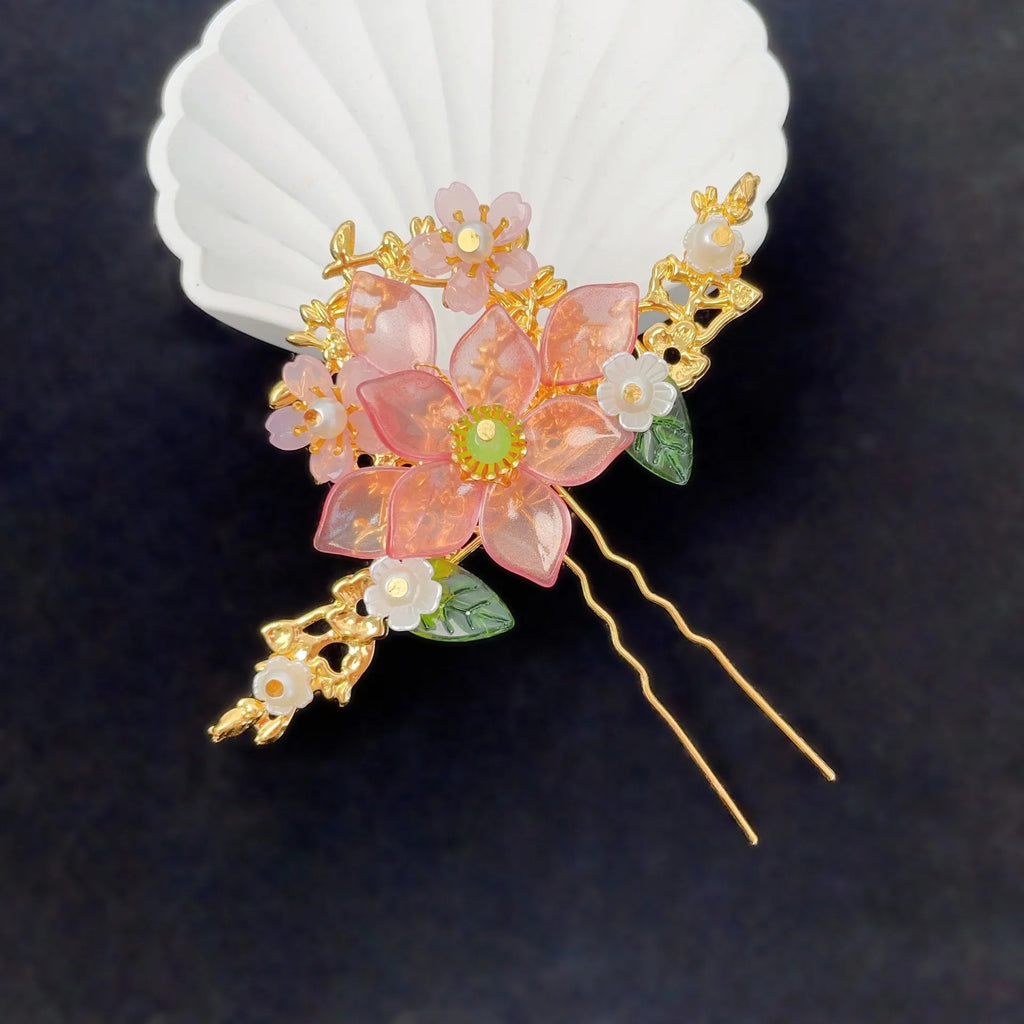 Children's Headwear Ancient Style Girl Hanfu Hair Bundle Wig Accessories Princess Dress Up Gift