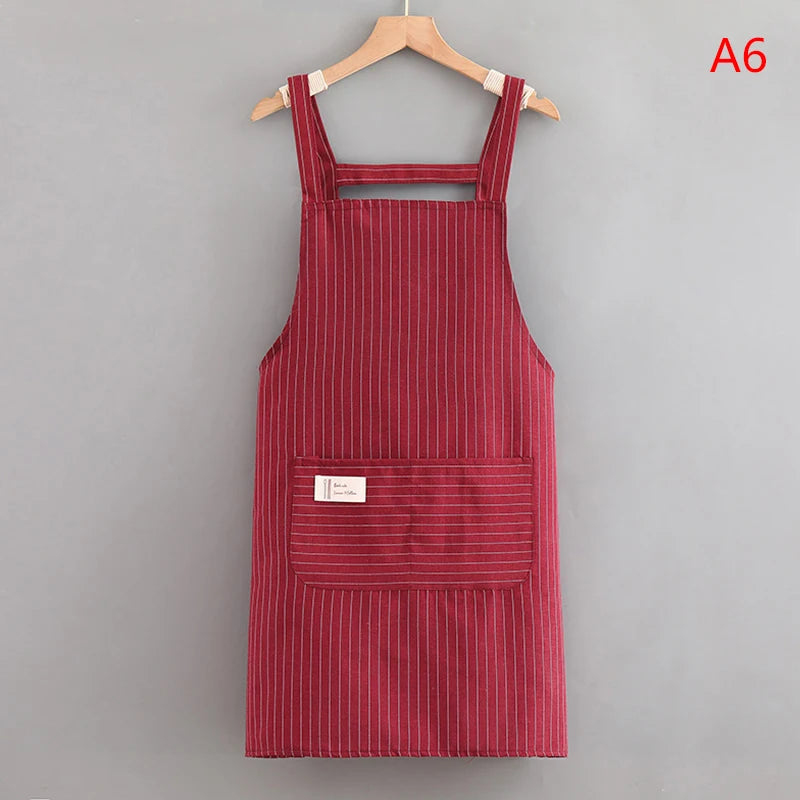 Fashion Resistant Dirt Apron Resistant Household Kitchen Cooking Fashion Apron Adult Work Clothes Kitchen Access Baking clothes