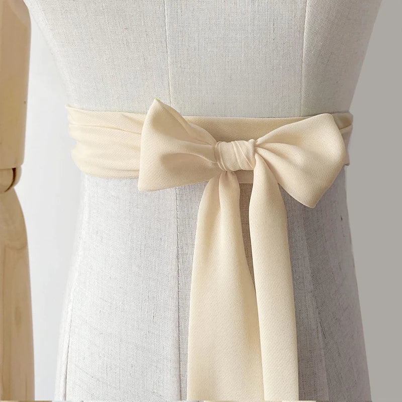 Traditional Chinese Girdle Hanfu Belt 200cm Summer Chiffon Belt Hanfu Waistband Dress Lace Up Long Ribbon Dress Sash Straps