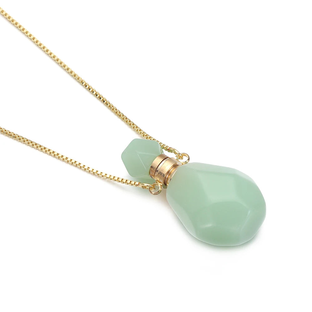 1Pc Irregular Rainbow Stone Natural Crystal Chakra Rock Necklace Golden Plated Quartz Pendant Nice Gift For Lover Friends