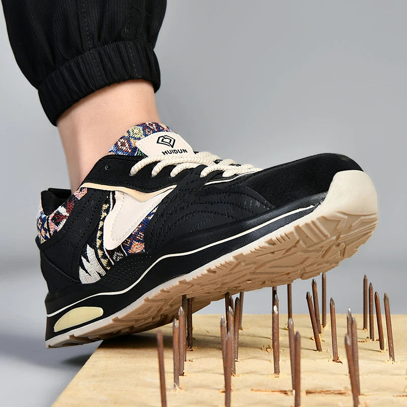 Safety Shoe Men Work Shoes Lightweight Comfortable Safety Sneakers with Steel Toe Caps Breathable Non-Slip male Work Sneakers