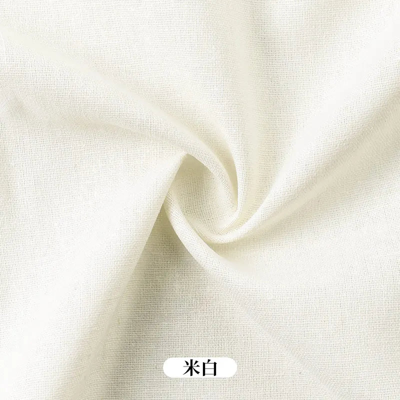 Linen fabric plain color solid color spring and summer linen cloth clothing skirt pants handmade DIY fabric plain linen