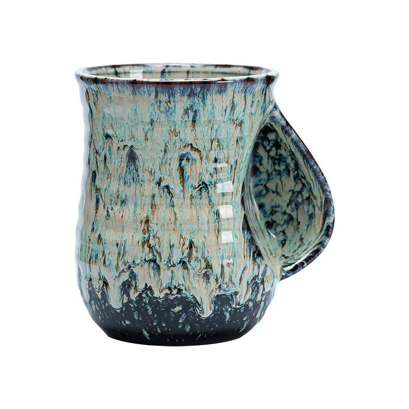 Ceramic  Makeup Cup High Beauty Water Cup   Couple Cup Latte Cup Warm Hand Cup