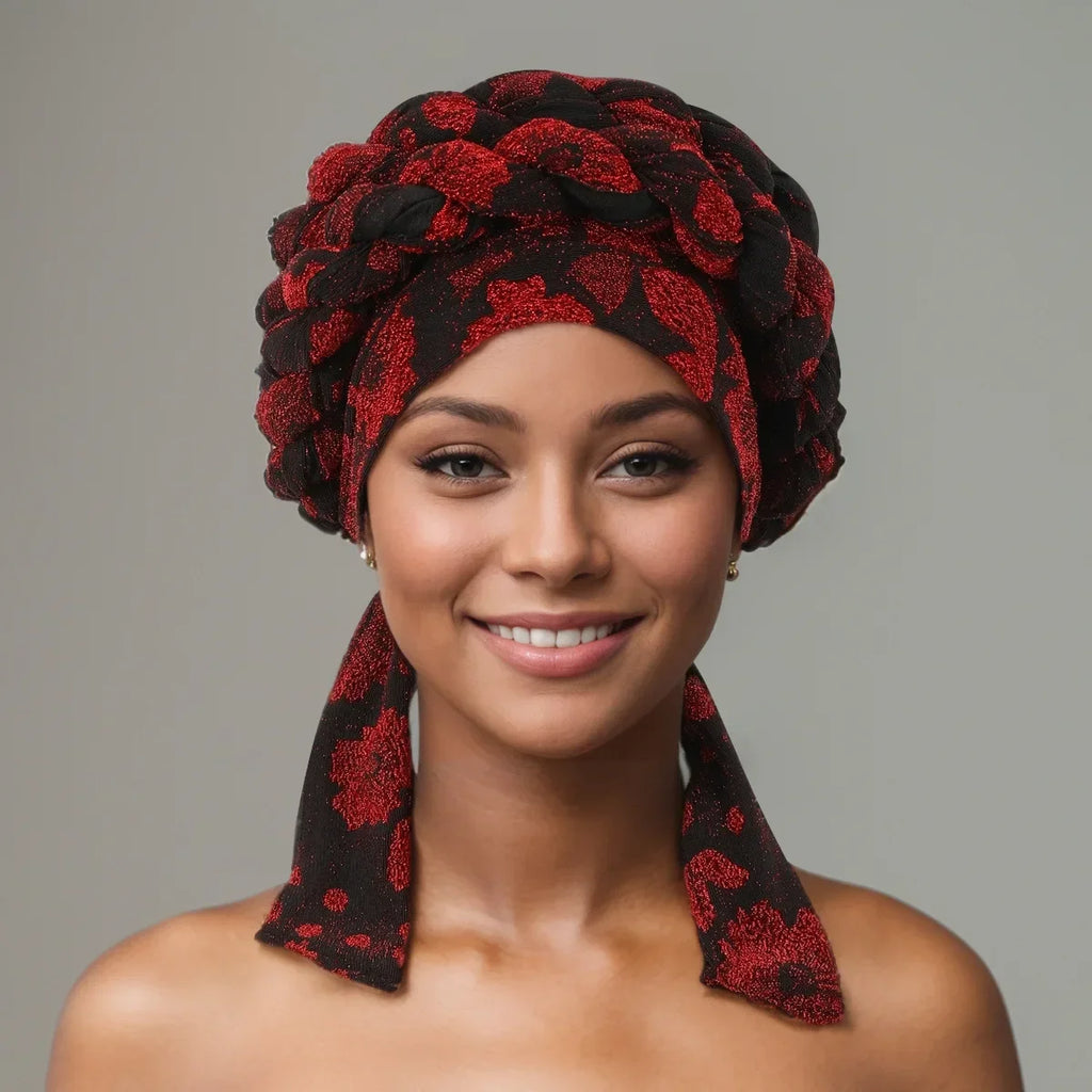Gele Headtie Already Made African Head Wraps for Women Turban Femme Gelee Nigerian Aso Oke Bonnet Femme Diamonds Headtie 2025