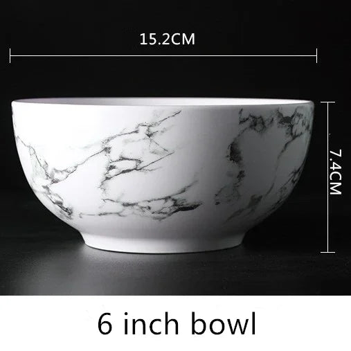 Ceramics Tableware Nordic Marbling Multiple Size Round Oval Plate Bowl Dish Pot Spoon Household Kitchen Supplies Dinnerware