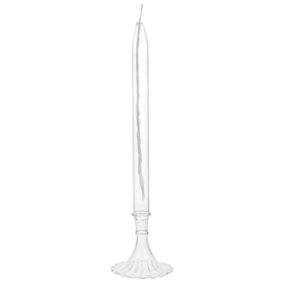 Transparent Glass Candlestick Lamp Smokeless Glass Oil Lamp Candlestick Nordic Simple Transparent Candlestick Ornaments
