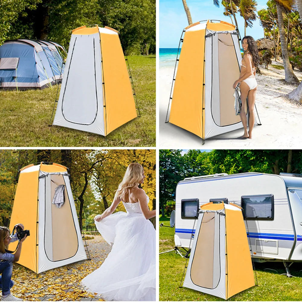 Portable Outdoor Tent Privacy Camping Shower Toilet Changing Room Waterproof UV Protection Beach Folding Bathing Pop Up Tent