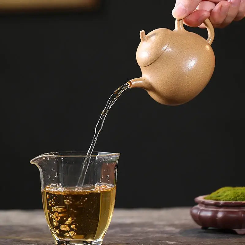 Master Craftsmanship Handmade Purple Clay Teapot Original Ore Clay Handmade Teapot Tea Set High-end Gift Eggplant Teapot