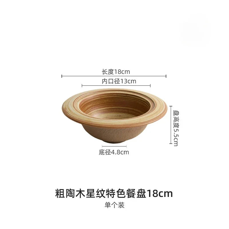 Creative Specialty Ceramic Plate Jupiter Tableware Dish Plate Home Straw Hat Plate Hotel Creative Bowl