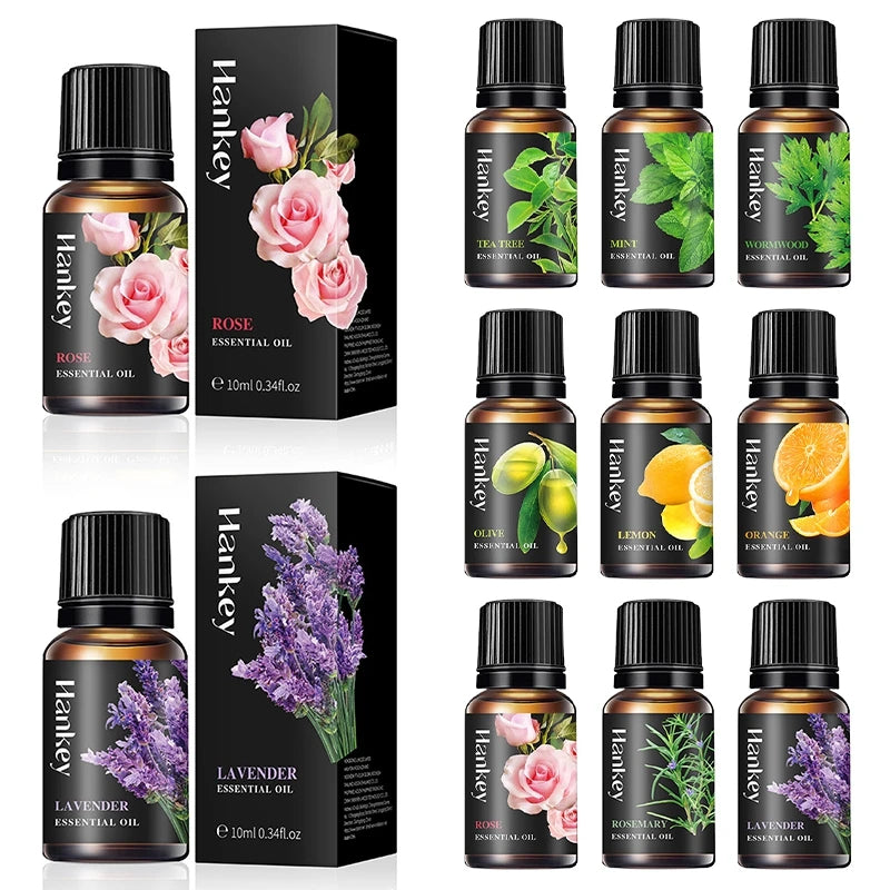Multiple Aroma Aromatherapy Essential Oils Candles Making Diffuser Pure Nature Oil Water Soluble Humidifier Natural Flower Aroma