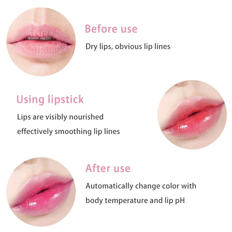 1PCS Moisturizing Natural Aloe Essence Lip Gloss Changable Color Portable Waterproof Long Lasting Nutritious Lips Care Lipstick