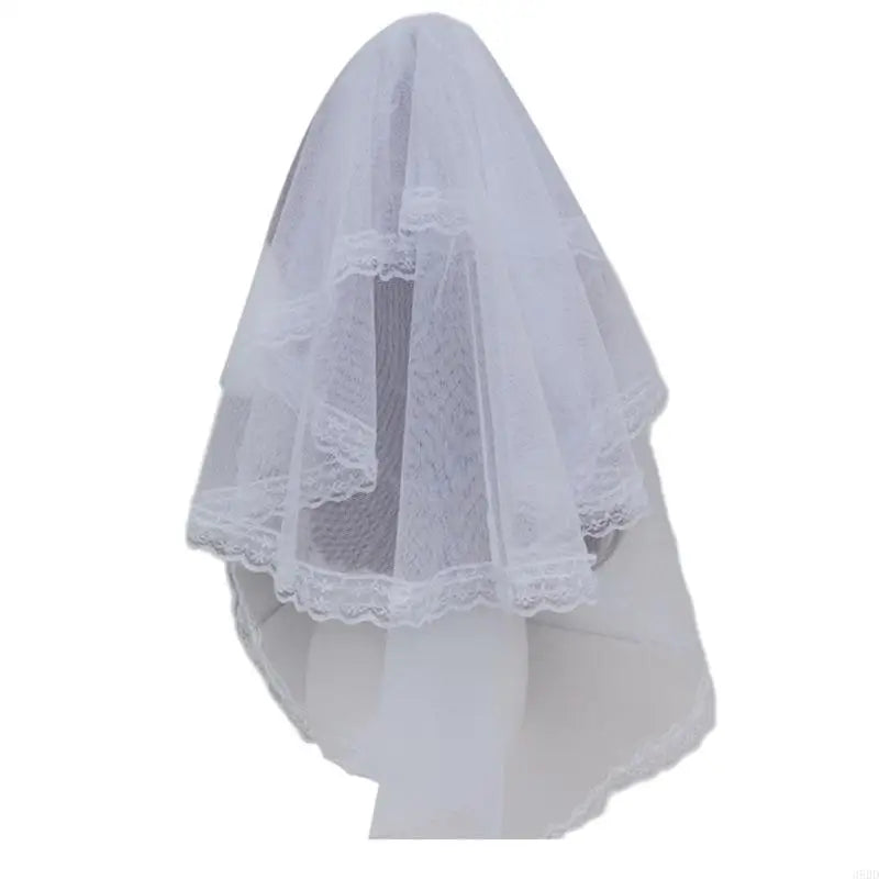 Ribbon Bowknot Veil Small Hat with Hair Clip Fashion Headwear Women Teens Halloween Hair Bows Masquerades Party Headwear