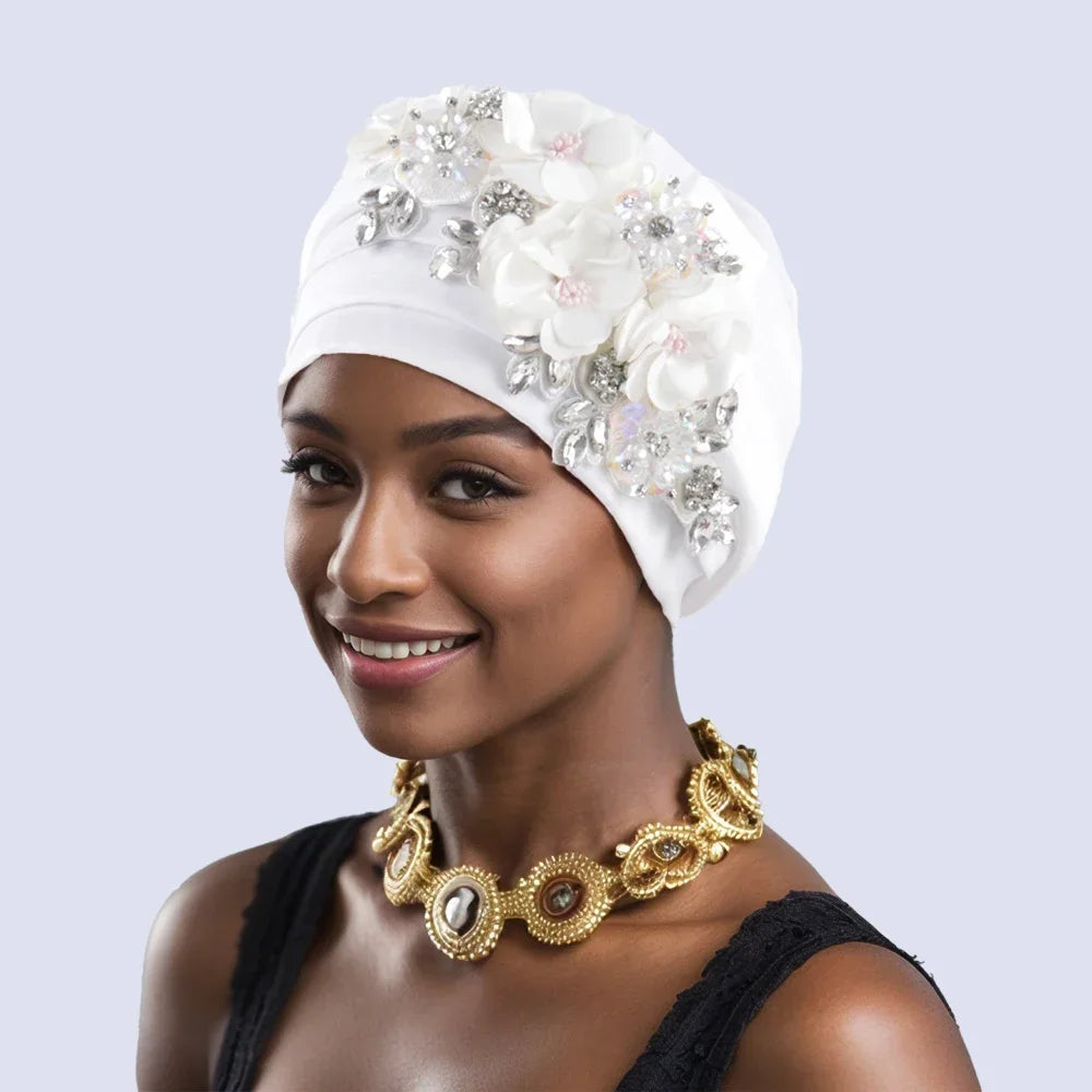 Gele Headtie Already Made African Head Wraps for Women Turban Femme Gelee Nigerian Aso Oke Bonnet Femme Diamonds Headtie 2025