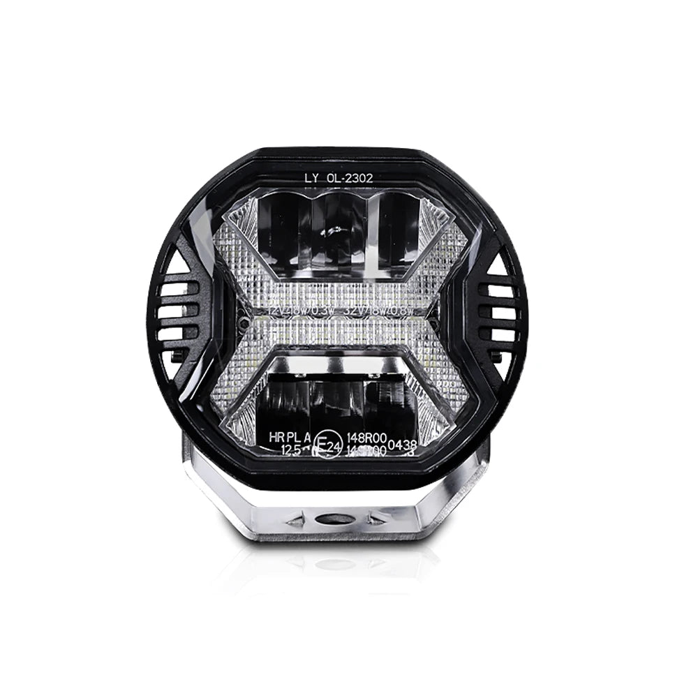 1Pair E-mark 4 Inch LED Work Lights 48W 12V 24V Flood Light Bar for Truck Jeep Lada Off Road 4x4  ATV UTV Boat Auxiliary Light